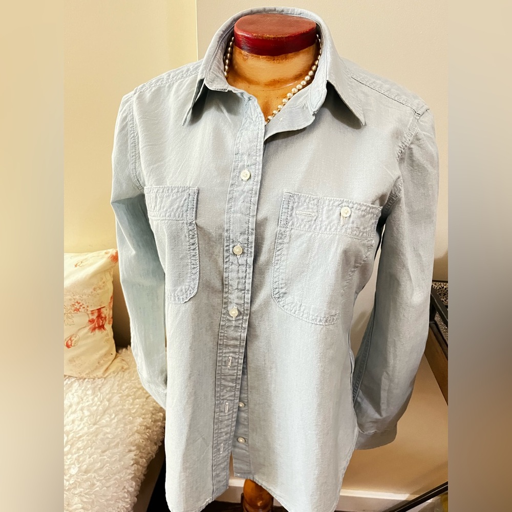 Ralph Lauren - Lauren-Light Blue Chambray  Button Down Shirt